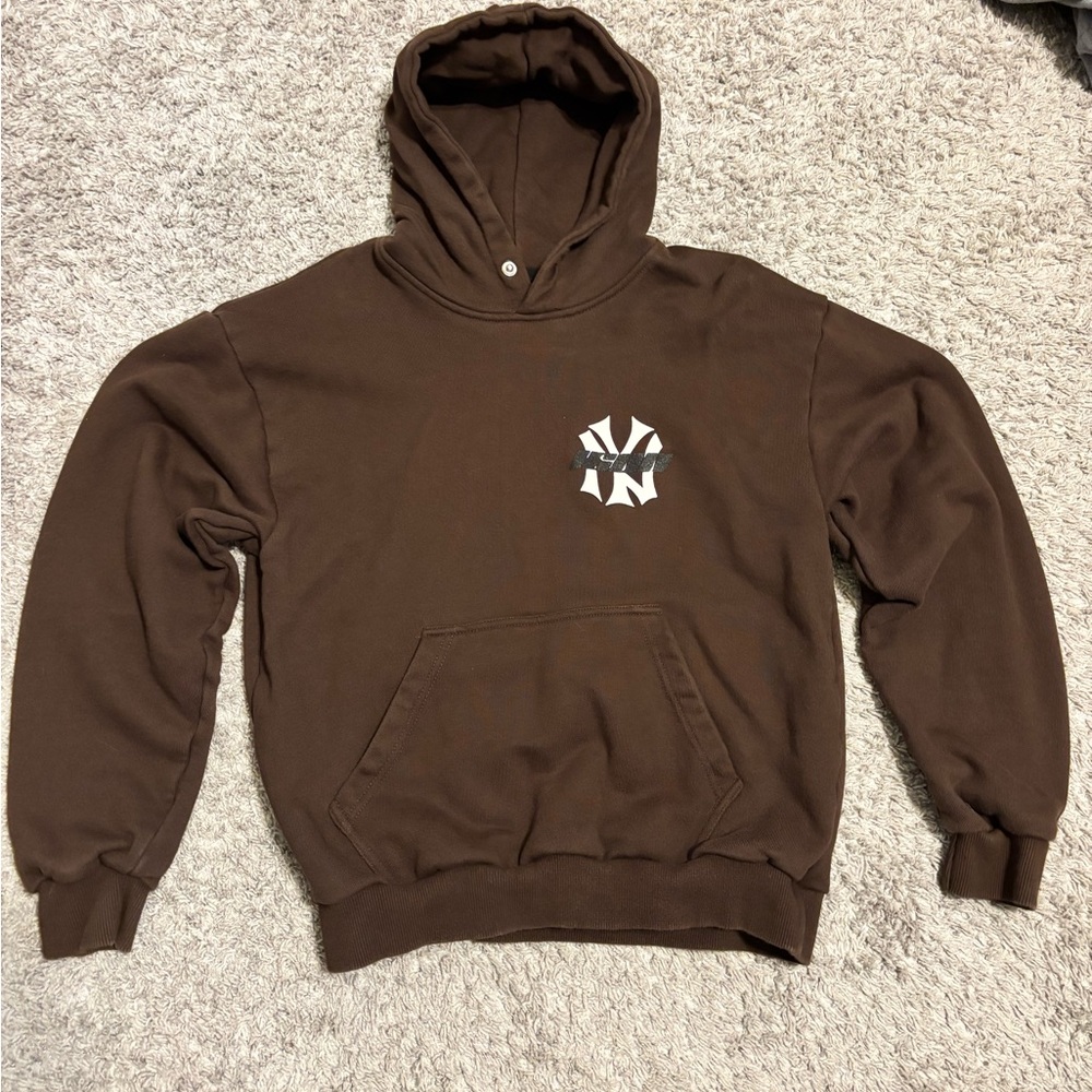 Iconnewyorkstudios Brown Ny Hoodie